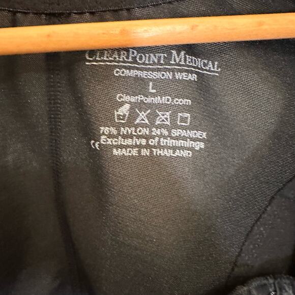 Clearpoint Medical Compression Wear Vest Sleeves #500 Black Large Post Surgery - Picture 4 of 5